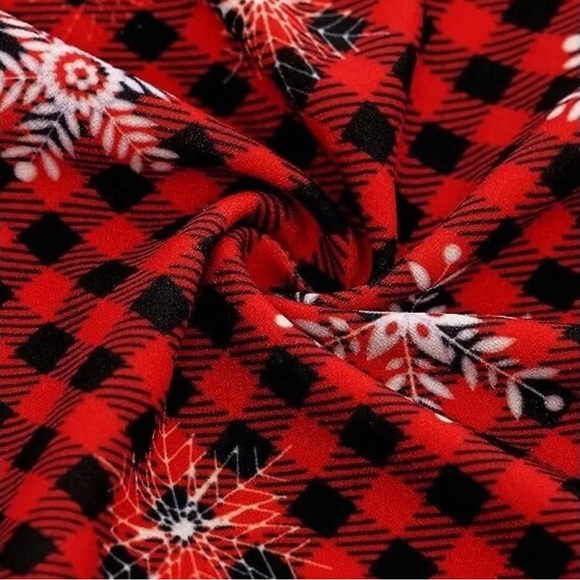 NWOT Bbonfinedress Buffalo Check Snowflake Fit & Flare Dress, Size M - Picture 6 of 7